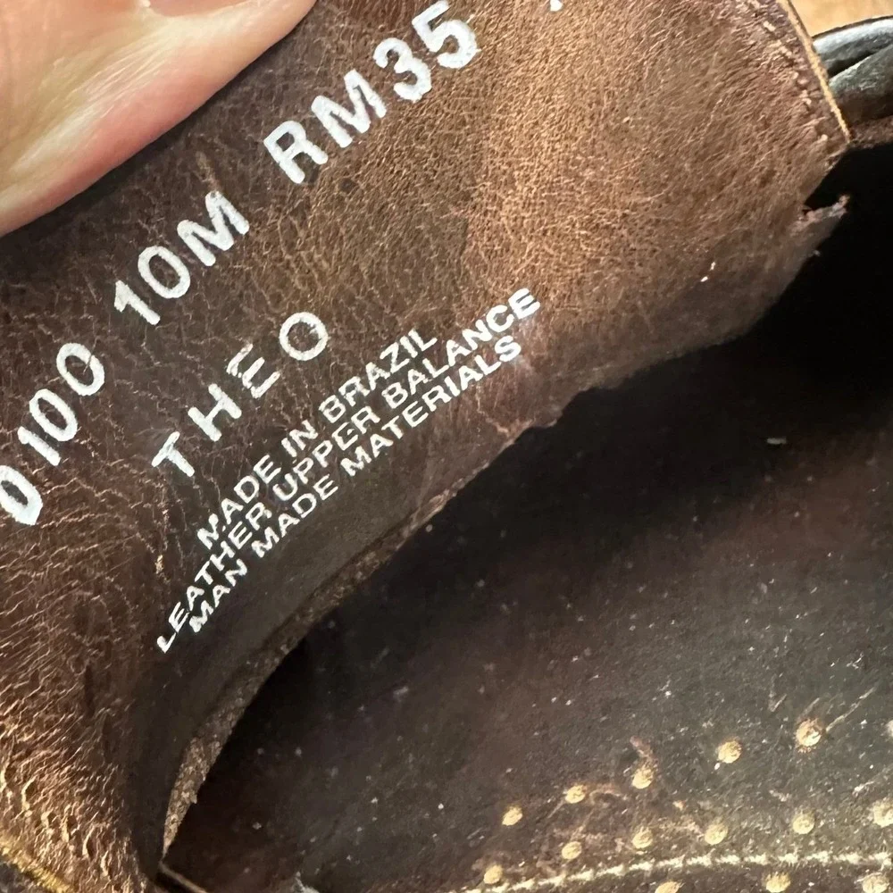 G.H. Bass Theo Mens Dark Brown Leather Penny Loafers Brazil Size 10M RM35